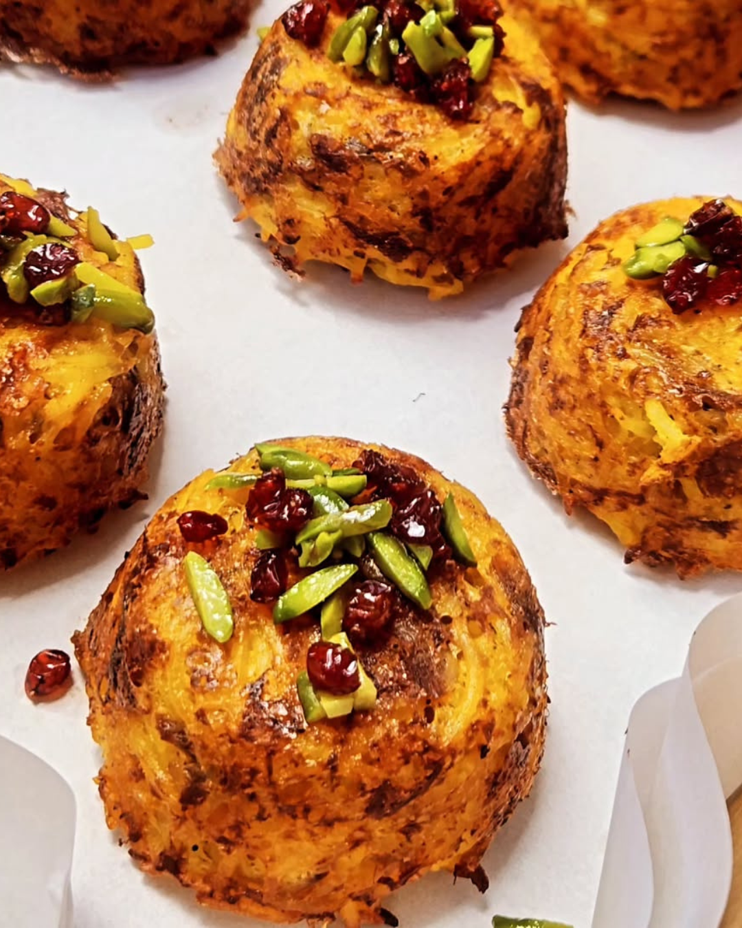 Saffron Rice Cake with Chicken