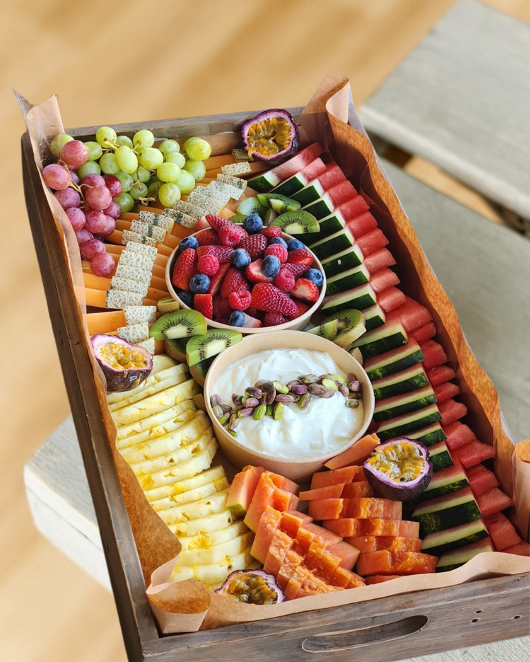 Seasonal Fruits with Mixed Berries + Yogurt