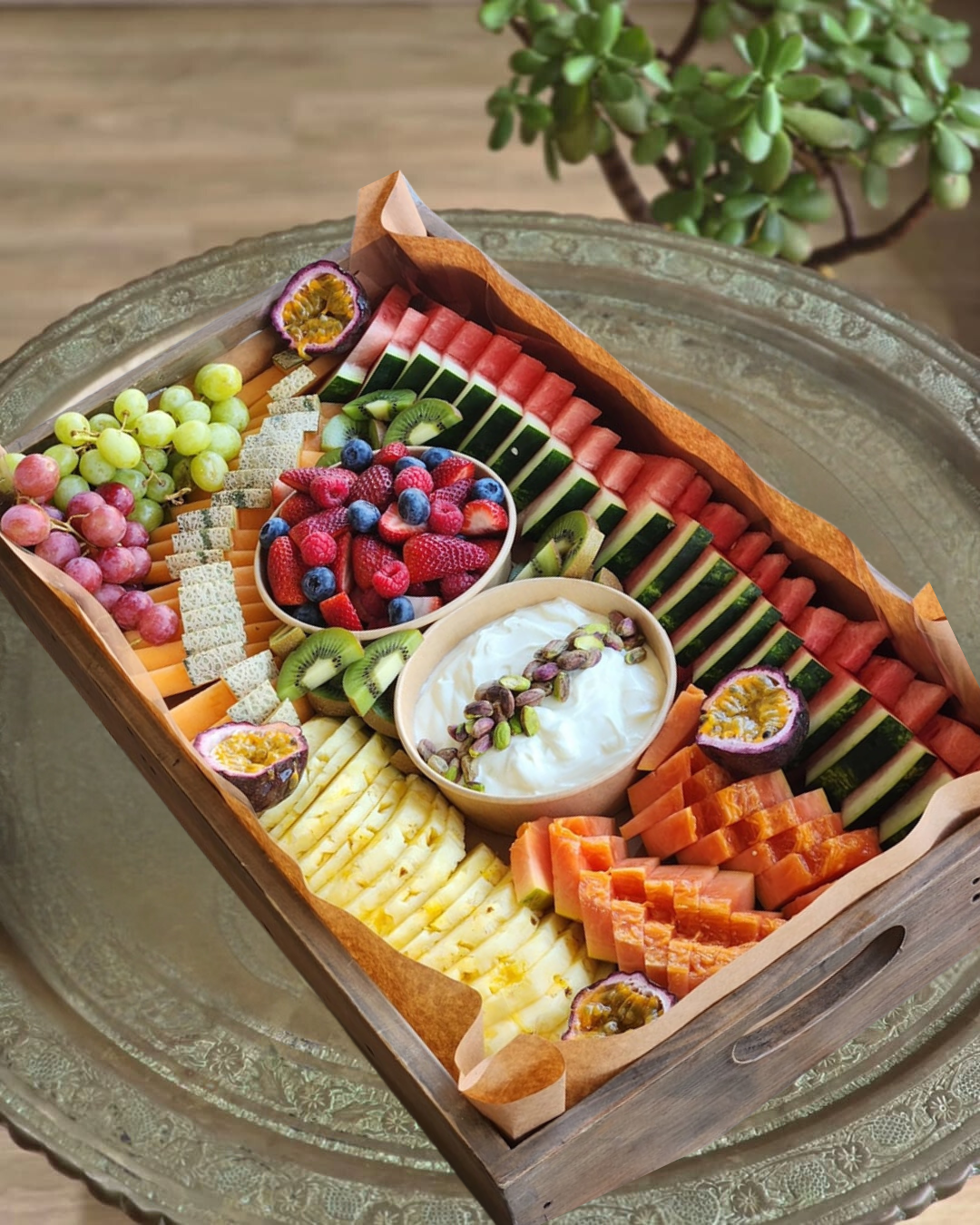 Seasonal Fruits with Mixed Berries + Yogurt