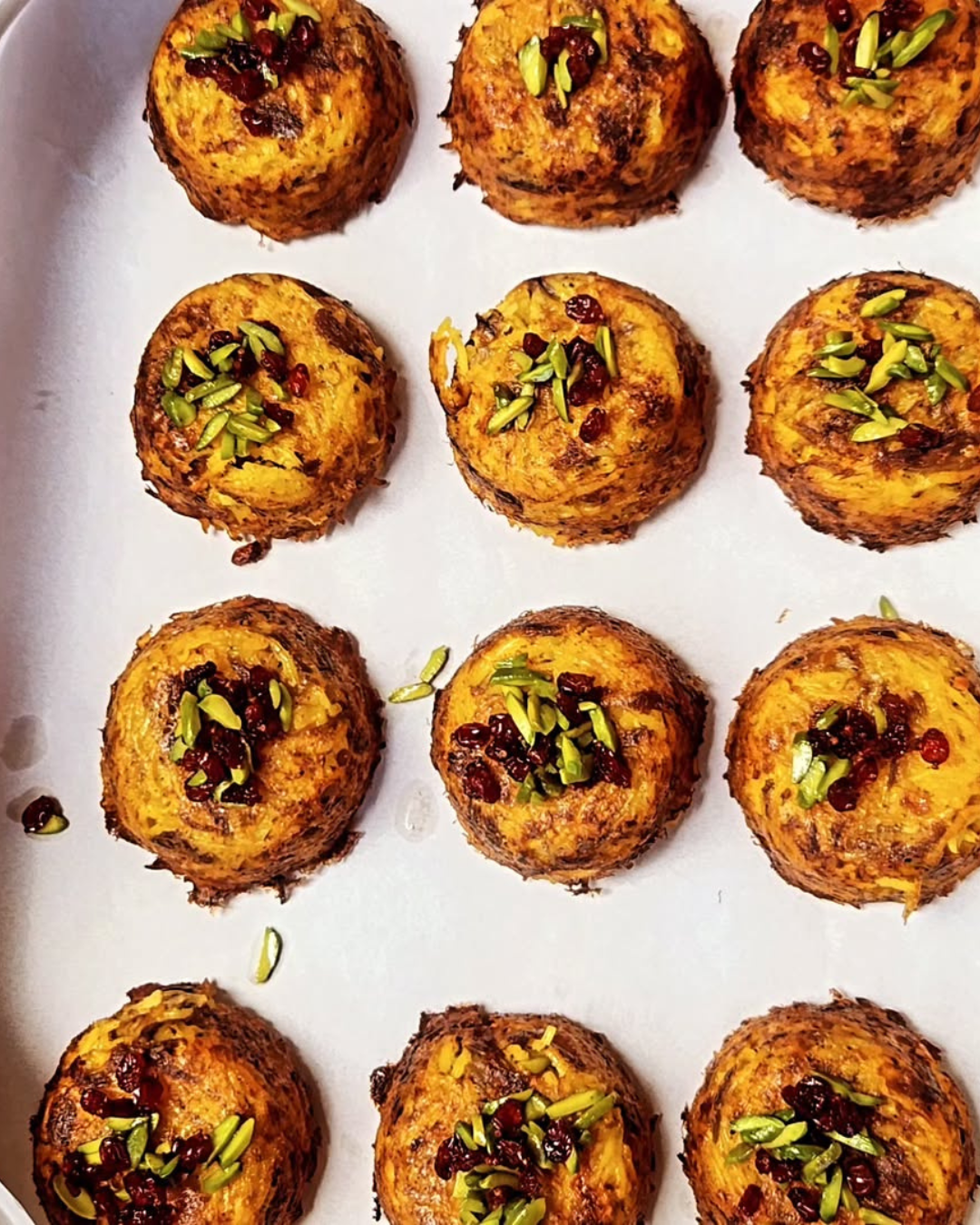 Saffron Rice Cake with Chicken