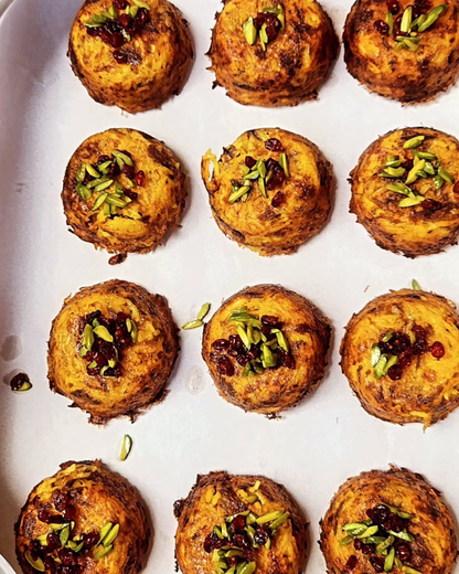 Saffron Rice Cake with Chicken