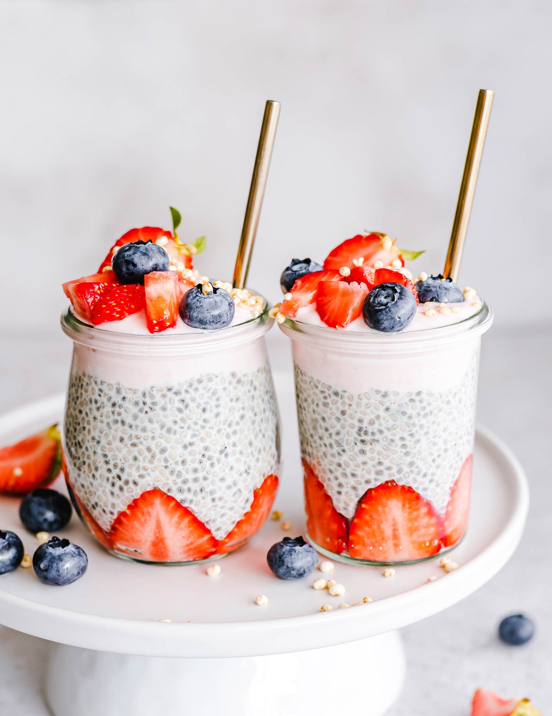 Chia Seed Pudding with Mixed Berries